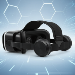 3D / HD VR Glasses Virtual Reality Goggles Headset for iOS for Android Smartphone VR Goggles-For 3D VR Movies Video Games with Headphones (1 Pc)