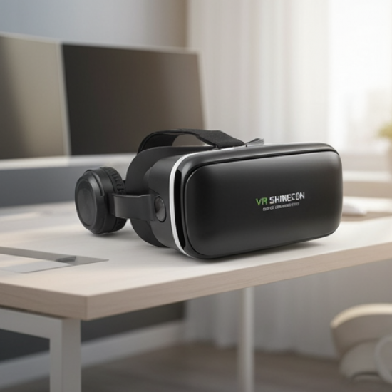 3D / HD VR Glasses Virtual Reality Goggles Headset for iOS for Android Smartphone VR Goggles-For 3D VR Movies Video Games with Headphones (1 Pc)