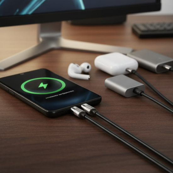 3 in 1 Multi Super Fast Charging Cable (1 Pc / 2 Mtr.)