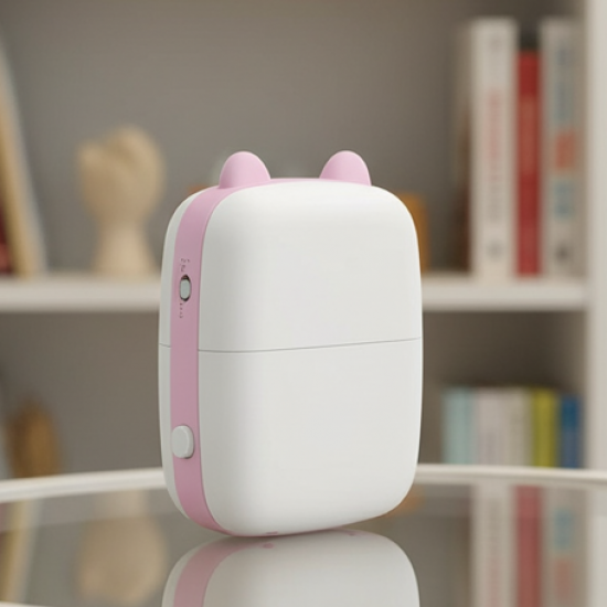 Pocket Mini Bluetooth Thermal Printer – Wireless Smart Printer for Photos (Includes 1 Roll Paper)